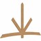 Ekena Millwork Alberta Timber Gable Bracket, Western Red Cedar, 108"W x 63"H x 1 1/2"D x 5 1/2"F, 14/12 Pitch GBW108X63X0206ALB00SWR - alternate 5